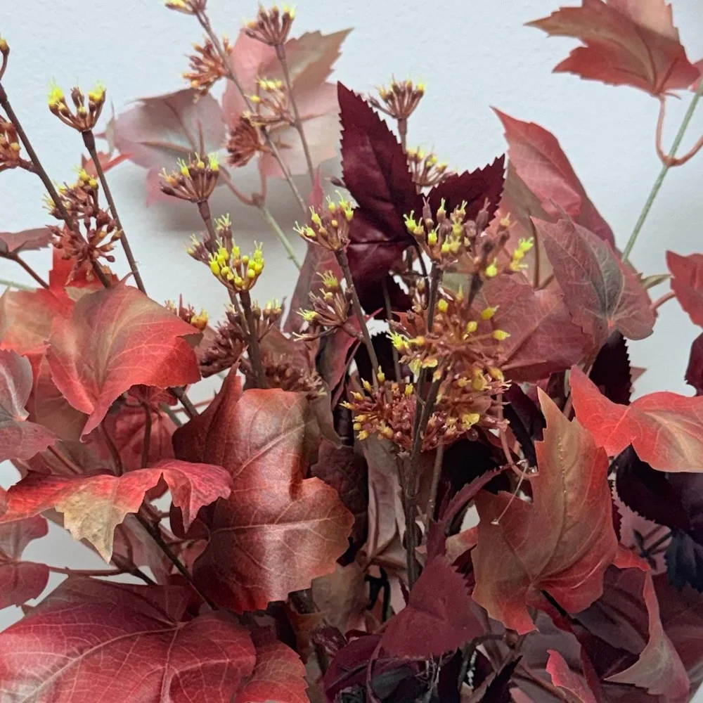 Mixed Fall Artificial Leaf 22” Arrangement in Ceramic Pot by Studio McGee